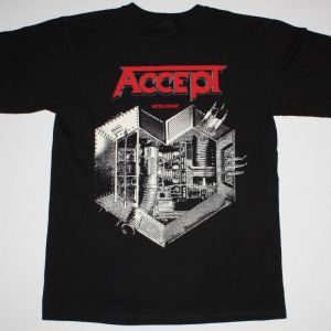 ACCEPT METAL HEART'85   NEW BLACK T-SHIRT