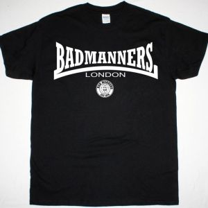 BAD MANNERS LONDON NEW BLACK T-SHIRT