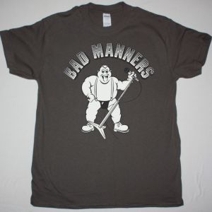 BAD MANNERS SKA 'N' B NEW GREY CHARCOAL T-SHIRT