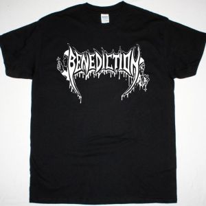 BENEDICTION LOGO NEW BLACK T-SHIRT