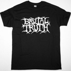 BRUTAL TRUTH LOGO NEW BLACK T-SHIRT