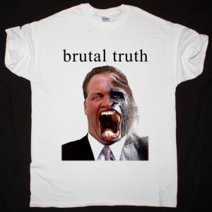 BRUTAL TRUTH SOUNDS OF THE ANIMAL KINGDOM NEW WHITE T-SHIRT