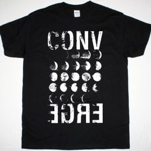 CONVERGE MOON PHASE NEW BLACK T SHIRT