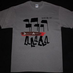 DEPECHE MODE SPIRIT NEW GREY CHARCOAL T-SHIRT