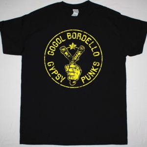 GOGOL BORDELLO SLINGSHOT NEW BLACK T-SHIRT