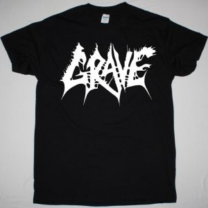 GRAVE LOGO NEW BLACK T-SHIRT