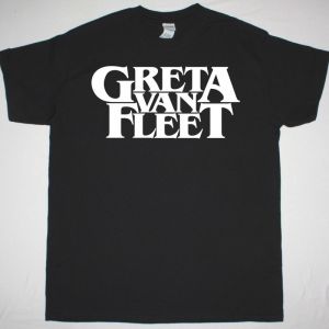 GRETA VAN FLEET LOGO TEE NEW BLACK T SHIRT