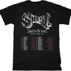 GHOST SKELETOUR NEW BLACK T-SHIRT
