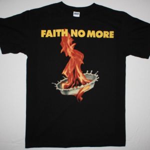 FAITH NO MORE THE REAL THING'89  NEW BLACK T-SHIRT