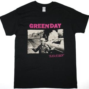 GREEN DAY SAVIORS NEW BLACK T-SHIRT