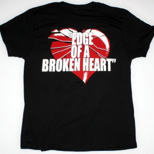 VIXEN EDGE OF BROKEN HEART NEW BLACK T SHIRT