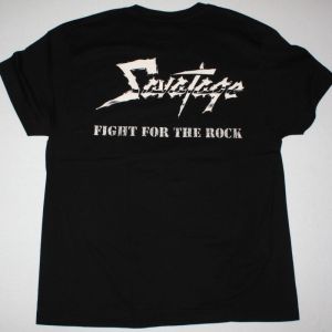 SAVATAGE FIGHT FOR THE ROCK 1986 NEW BLACK T-SHIRT