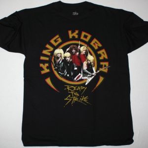 KING KOBRA READY TO STRIKE NEW BLACK T-SHIRT