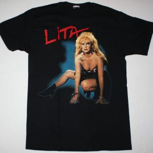 LITA FORD LITA 1988 NEW BLACK T-SHIRT