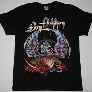 DON DOKKEN UP FROM THE ASHES NEW BLACK  T-SHIRT