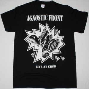 AGNOSTIC FRONT LIVE AT CBGB'S NEW BLACK T-SHIRT