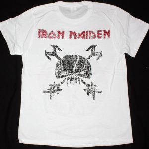 IRON MAIDEN THE HORSEMAN NEW WHITE T-SHIRT