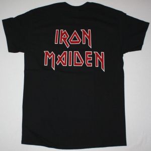 IRON MAIDEN EDDIE MIDDLE FINGER CANDLE NEW BLACK T SHIRT