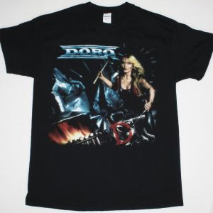 DORO FORCE MAJEURE '89 NEW BLACK T-SHIRT