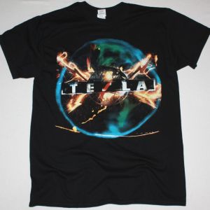 TESLA MECHANICAL RESONANCE NEW BLACK T-SHIRT