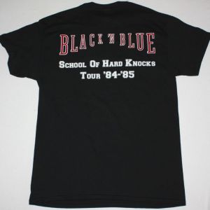 BLACK N BLUE BLACK'N BLUE 1984 NEW BLACK T-SHIRT