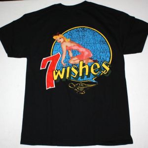 NIGHT RANGER 7 WISHES 1985 NEW BLACK T-SHIRT