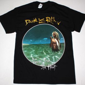DAVID LEE ROTH CRAZY FROM THE HEAT NEW BLACK T-SHIRT