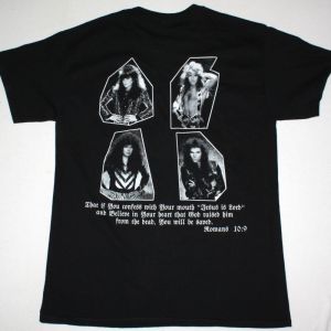STRYPER IN GOD WE TRUST NEW BLACK T-SHIRT