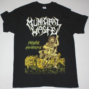 MUNICIPAL WASTE MASSIVE AGGRESSIVE 2009 NEW BLACK T-SHIRT