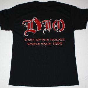 DIO LOCK UP THE WOLVES NEW BLACK T-SHIRT
