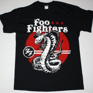 FOO FIGHTERS COBRA NEW BLACK T-SHIRT
