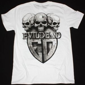 EVILDEAD ANNIHILATION OF CIVILIZATION 1989 NEW WHITE T-SHIRT