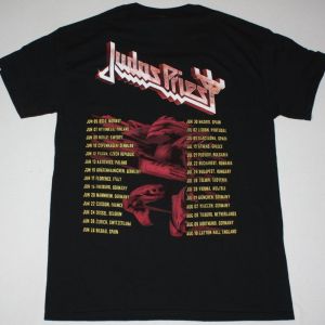 JUDAS PRIEST FIREPOWER TOUR 2018 NEW BLACK T-SHIRT