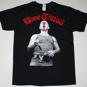 ROSE TATTOO ANGRY ANDERSON NEW BLACK T SHIRT