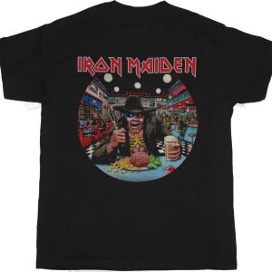 IRON MAIDEN THE FUTURE PAST TOUR 2024 USA NEW BLACK T-SHIRT