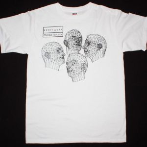 KRAFTWERK MUSIQUE/MUSIC NON STOP NEW WHITE RARE T-SHIRT