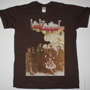 LED ZEPPELIN II NEW BROWN T SHIRT