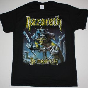 NAZARETH NO MEAN CITY NEW BLACK T SHIRT