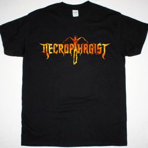 NECROPHAGIST LOGO TEE NEW BLACK T-SHIRT