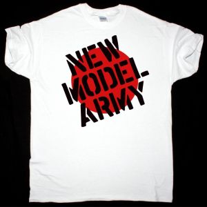 NEW MODEL ARMY CLASSIC LOGO NEW WHITE T SHIRT