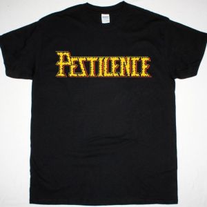 PESTILENCE LOGO NEW BLACK T-SHIRT