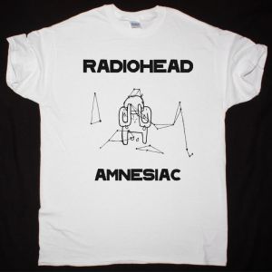 RADIOHEAD AMNESIAC NEW WHITE T-SHIRT
