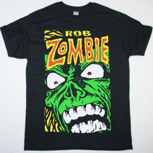 ROB ZOMBIE GREEN MONSTER NEW BLACK T SHIRT