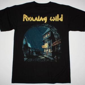 RUNNING WILD PORT ROYAL'88 NEW BLACK T-SHIRT