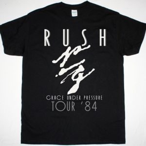RUSH GRACE UNDER PRESSURE TOUR 84 NEW BLACK T-SHIRT