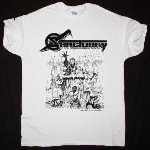 SANCTUARY REFUGE DENIED NEW WHITE T-SHIRT