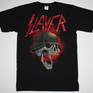 SLAYER SKULL NEW BLACK T-SHIRT