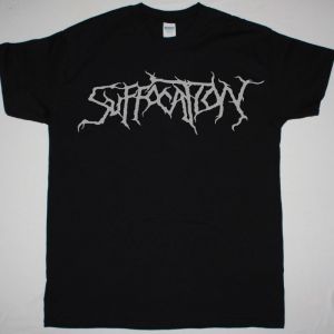 SUFFOCATION LOGO NEW BLACK T-SHIRT