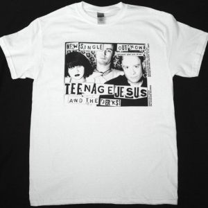 TEENAGE JESUS AND THE JERKS ORPHANS/LESS OF ME NEW WHITE T SHIRT