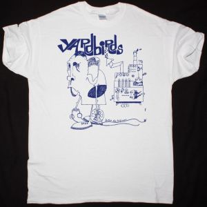 THE YARDBIRDS ROGER THE ENGINEER NEW WHITE T SHIRT